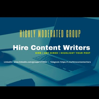 Hire Content Writers (Highly Moderated)